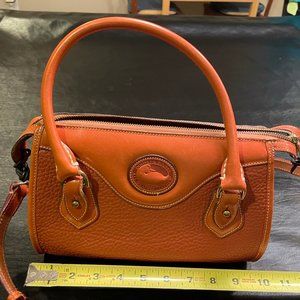 Dooney & Bourke brown pebble leather cross-body purse